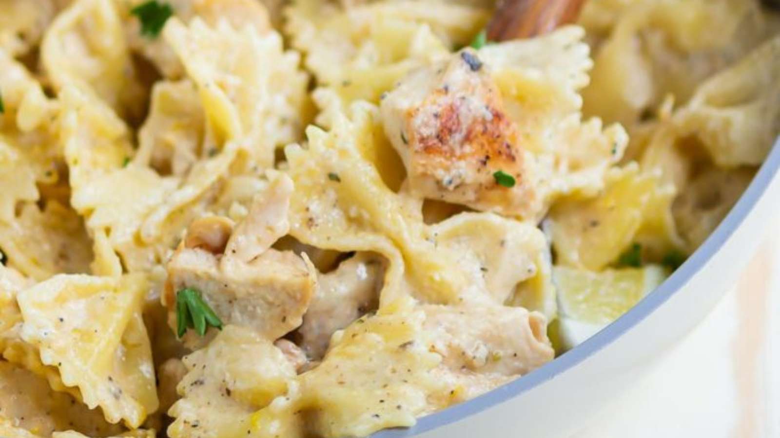 Creamy Lemon Chicken Pasta recipe by Pumpkin 'N Spice.