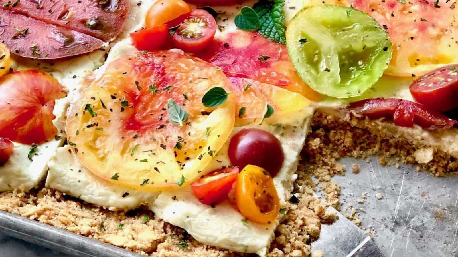 Heirloom Tomato Tart recipe by Quiche My Grits.