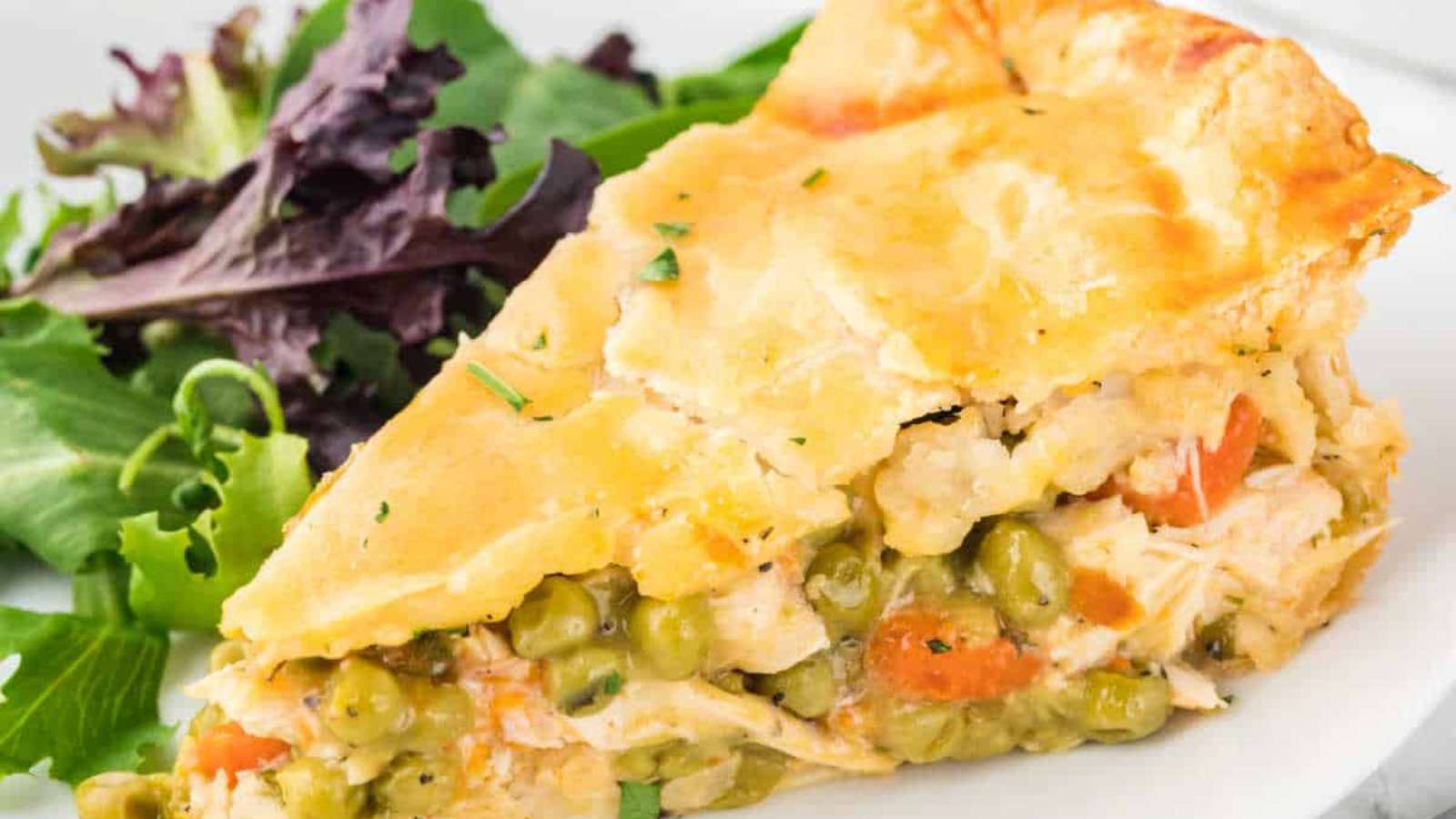 Easy Chicken Pot Pie recipe by Simply Stacie.