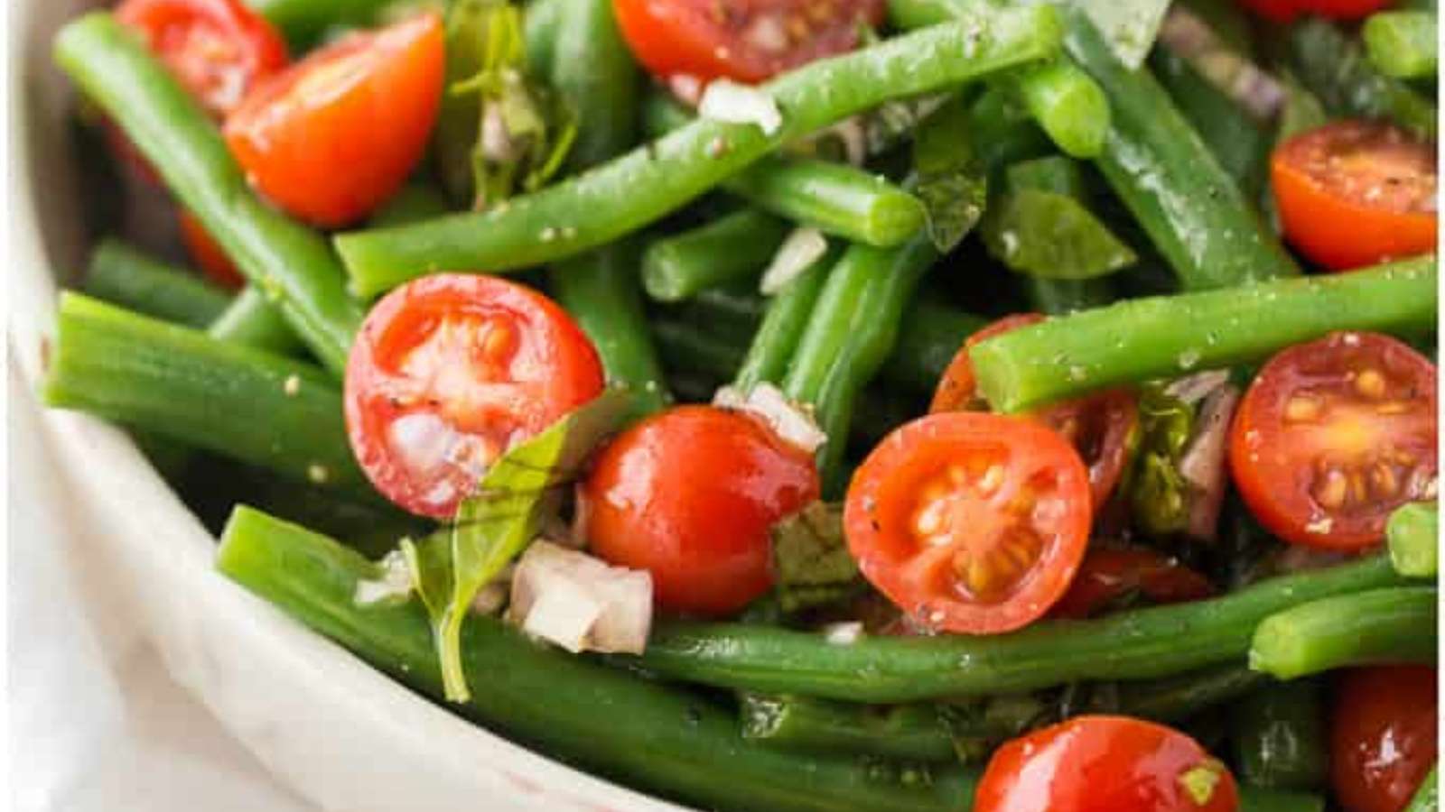 Green Bean & Tomato Salad recipe by Simply Stacie.