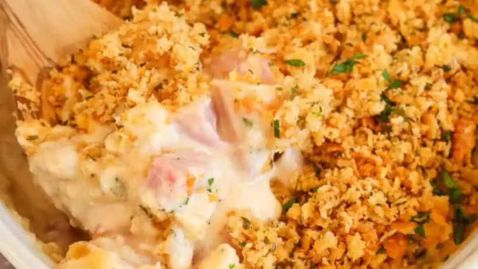 Chicken Cordon Bleu Casserole recipe by Small Town Woman.