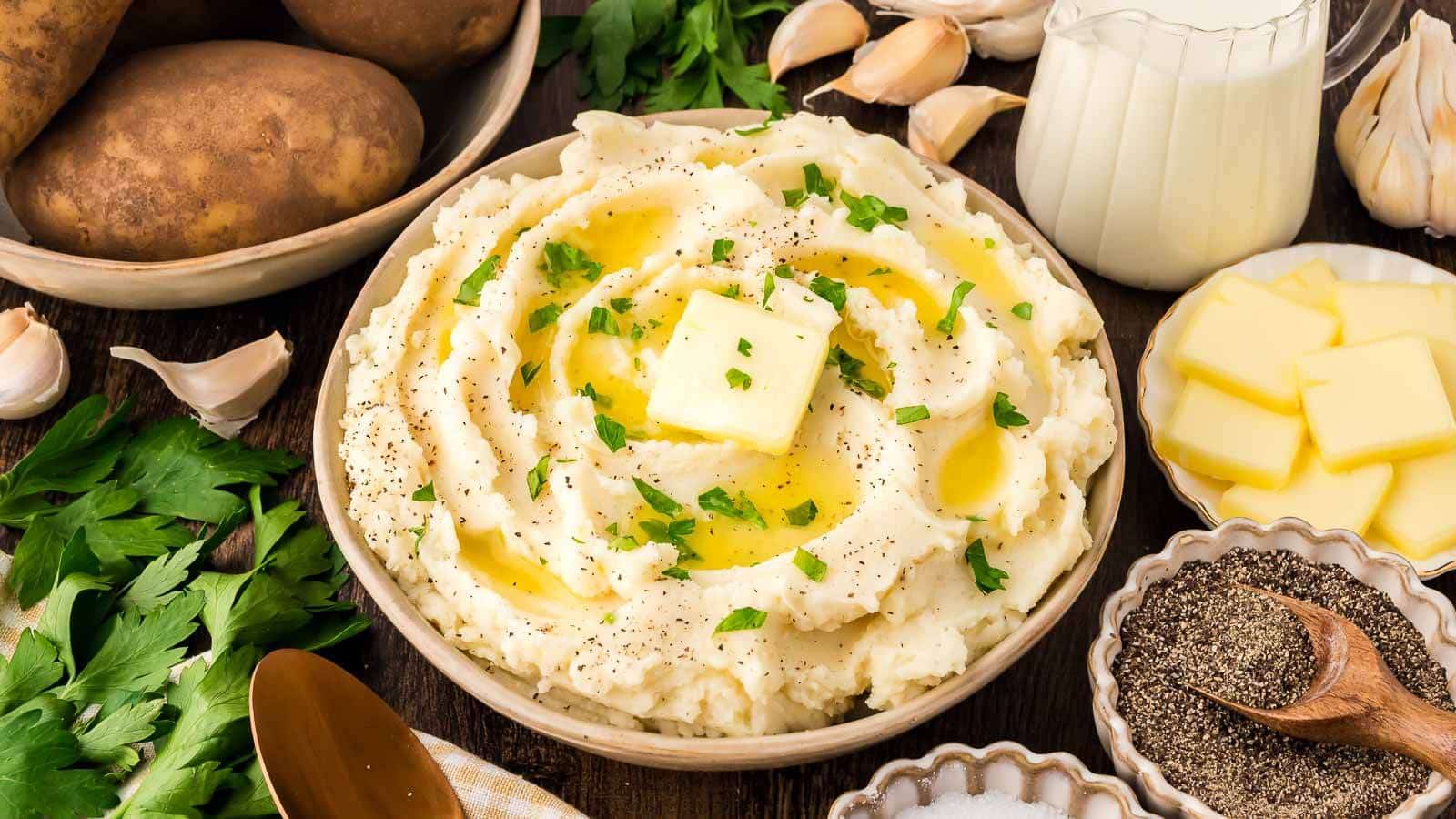 Garlic Mashed Potatoes recipes by Tessie's Table.