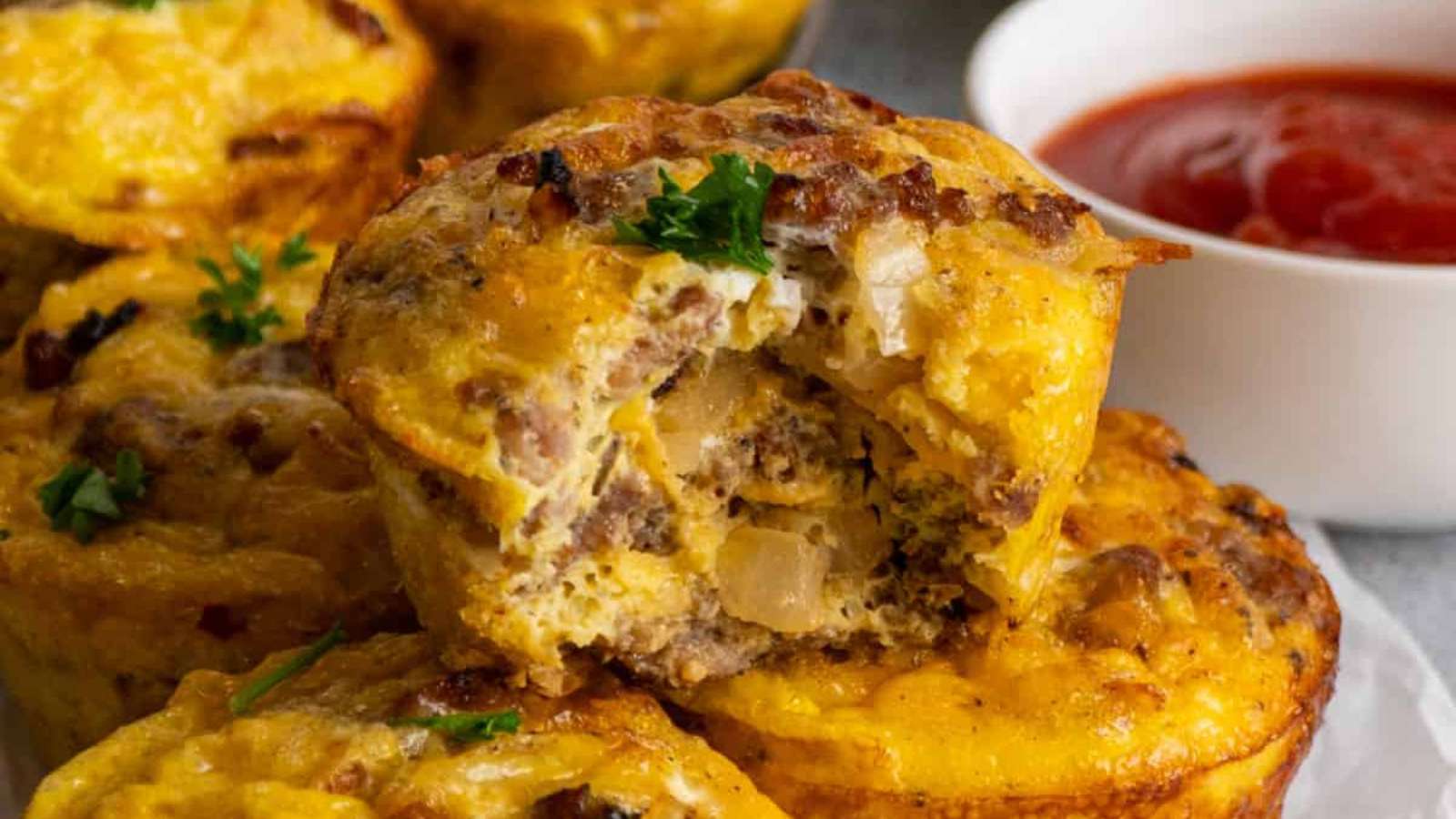 Sausage Egg Muffins recipe by The Cooking Duo.