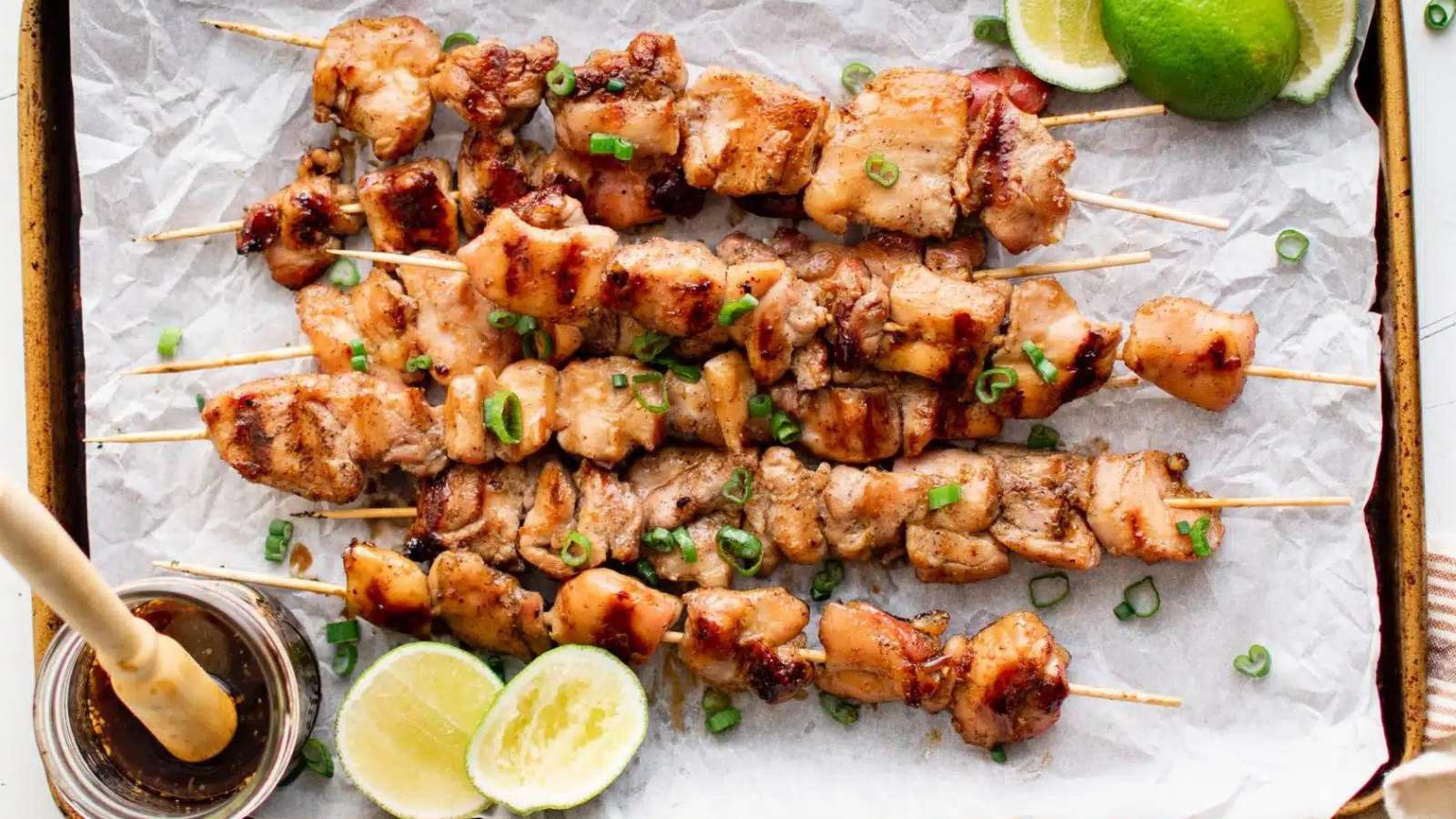 Chicken Yakitori recipe by The Forked Spoon.