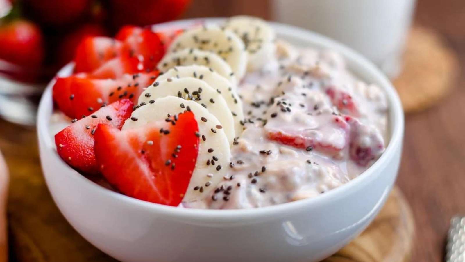 Strawberry Overnight Oats recipe by The Honour System.