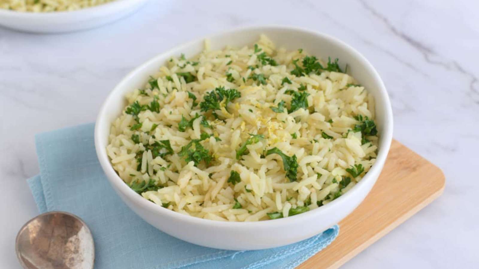 Greek Lemon Rice recipe by The Rice Chick.