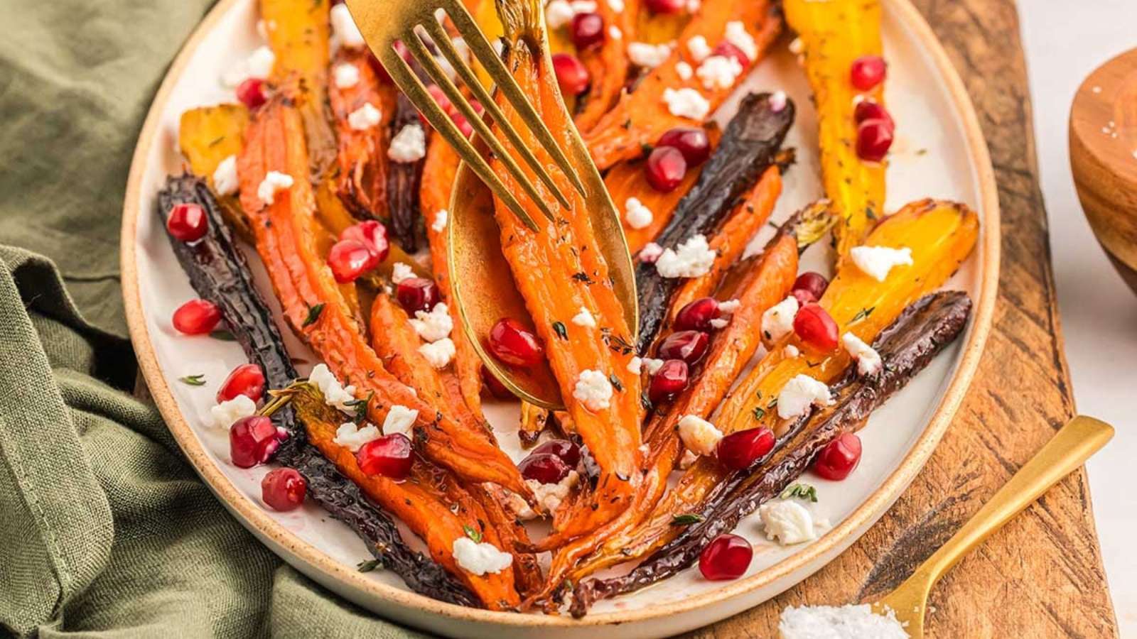 Maple Roasted Rainbow Carrots recipe by xoxoBella.