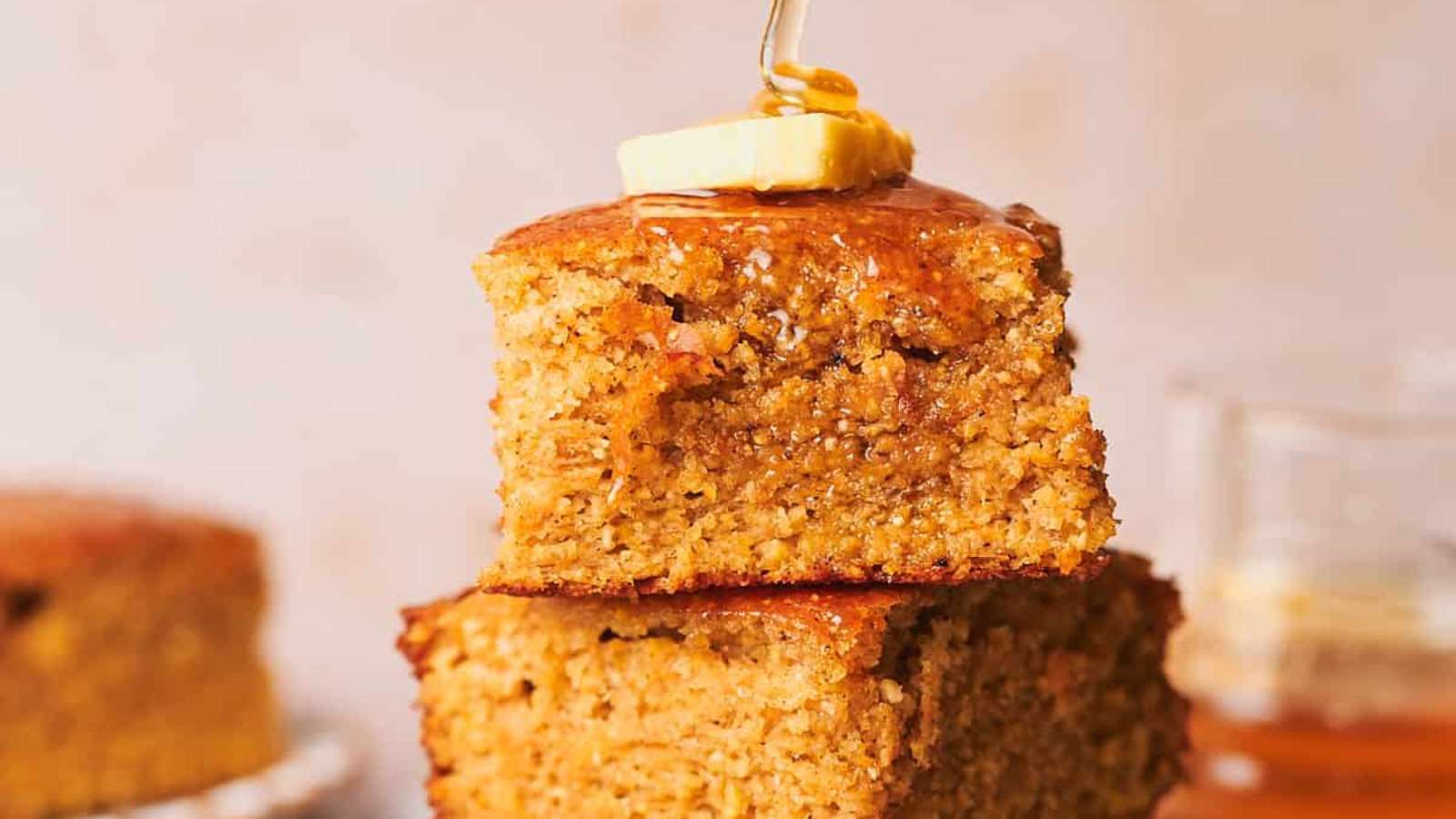 Sweet Potato Cornbread recipe by A Full Living.