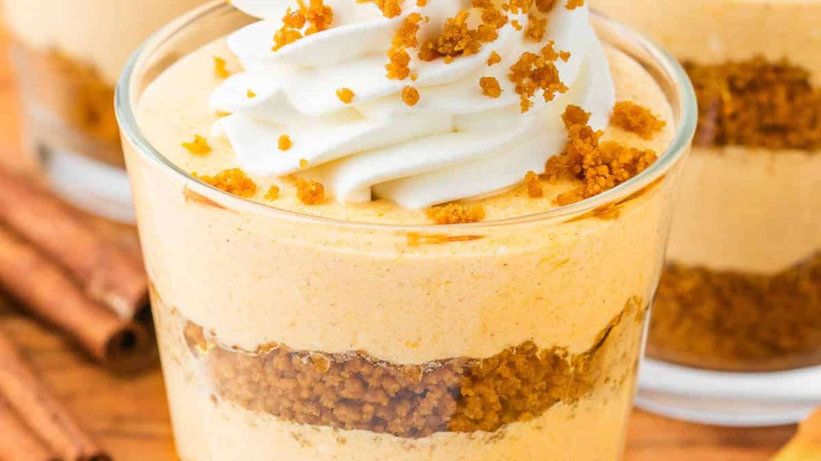 Pumpkin Pie in a Cup recipe by Belle of the Kitchen.