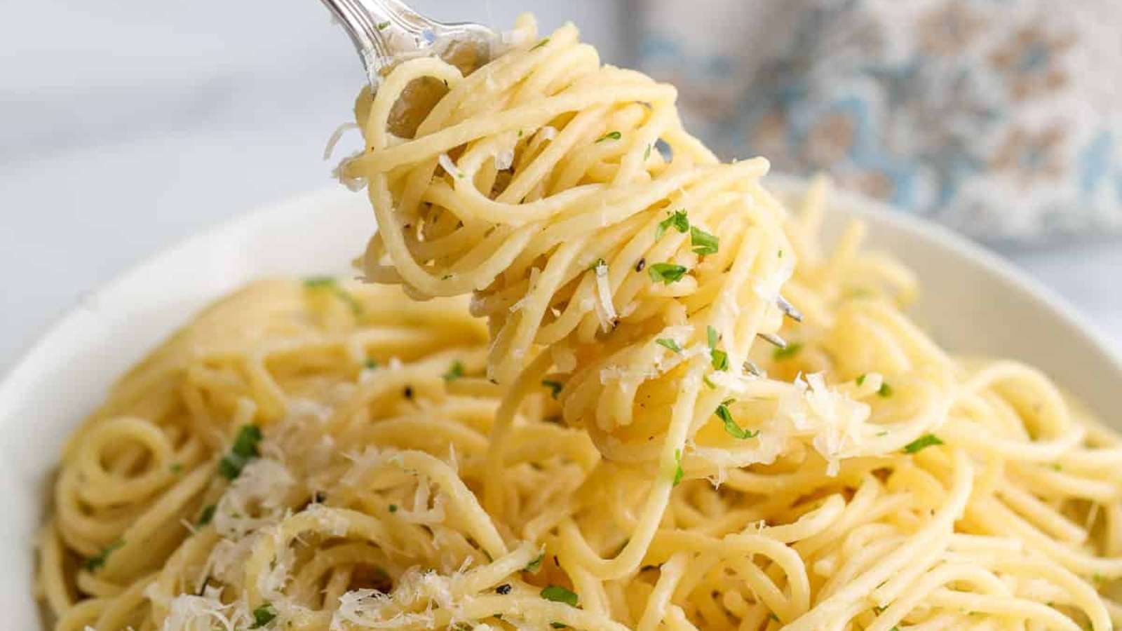 Garlic Butter Pasta recipe by Beyond the Chicken Coop.