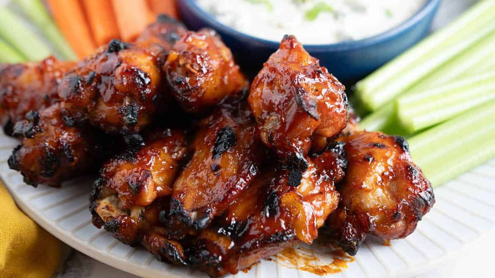 Sticky BBQ Chicken Wings recipe by Bowl Me Over.