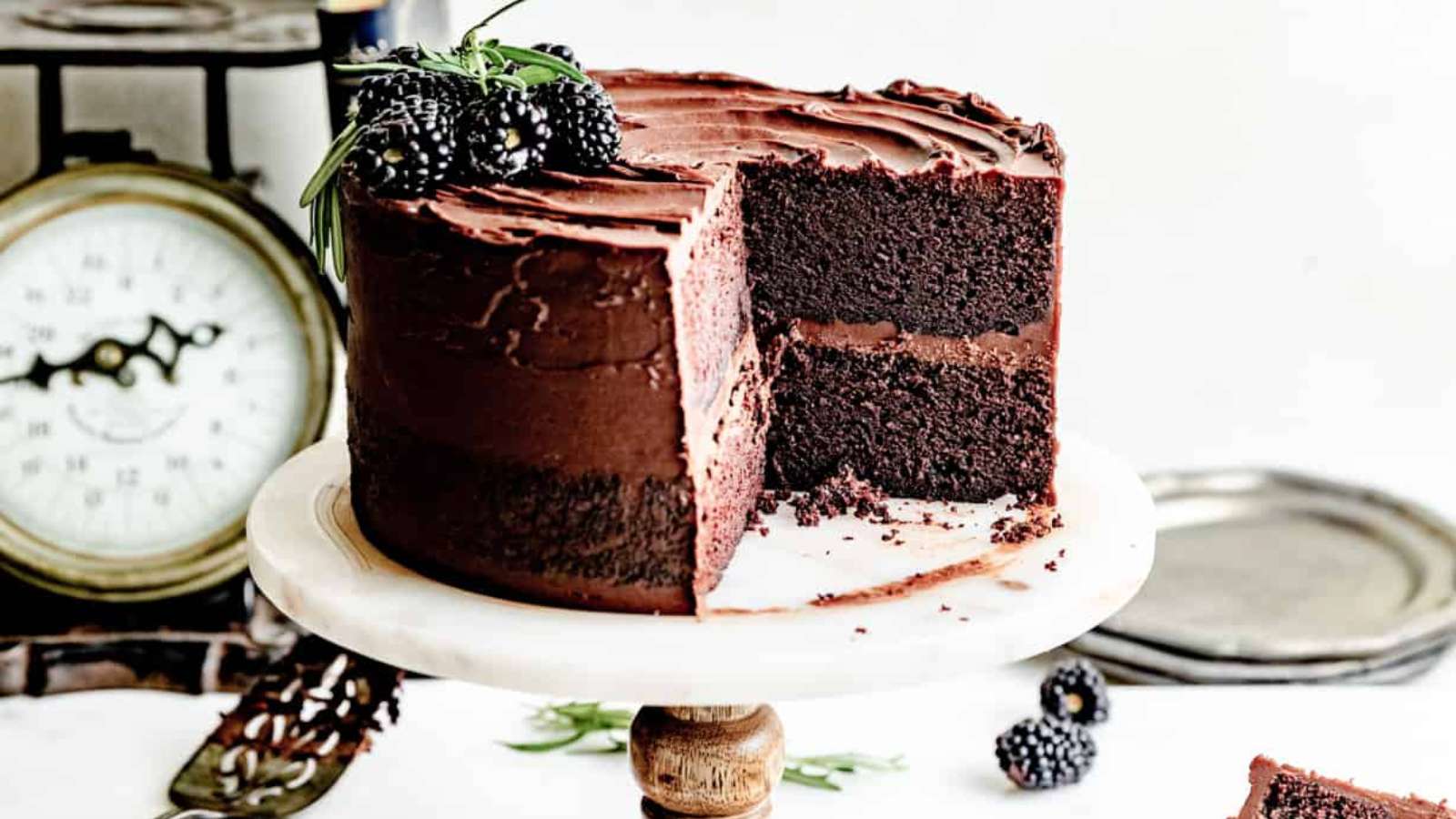 Chocolate Ganache Cake recipe by Britney Breaks Bread.