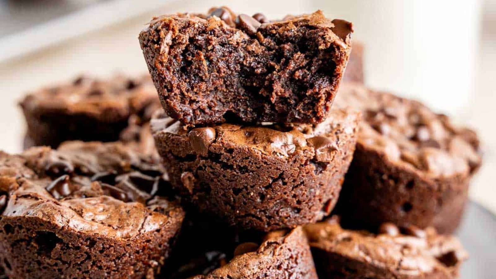 Mini Brownie Bites recipe by Broken Oven Baking Company.