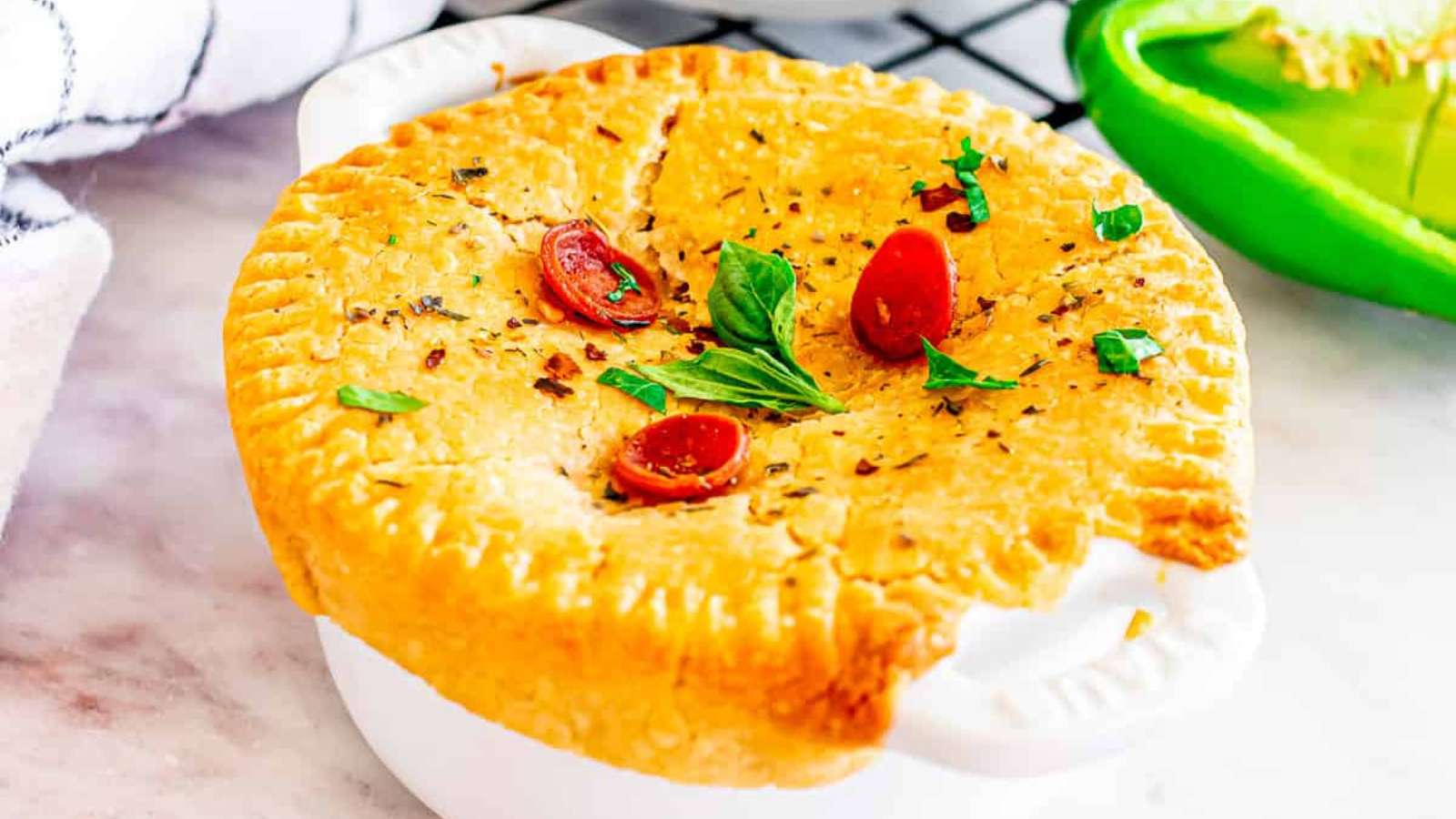 Mini Pizza Pot Pies recipe by Busy Day Dinners.