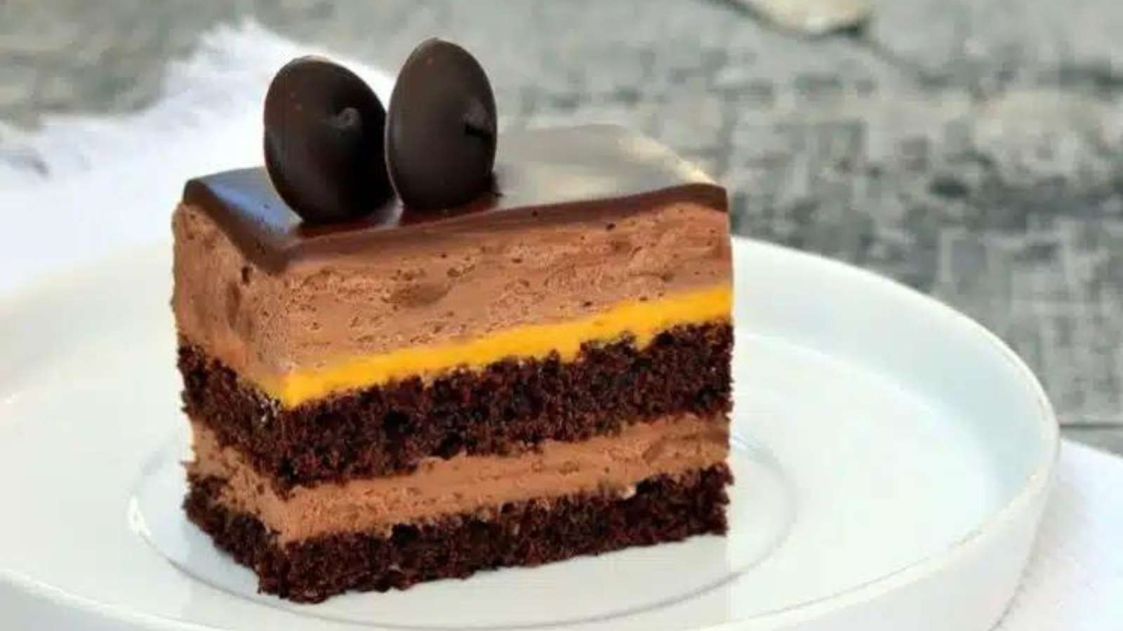 Chocolate Pumpkin Mousse Cake recipe by Chef's Pencil.