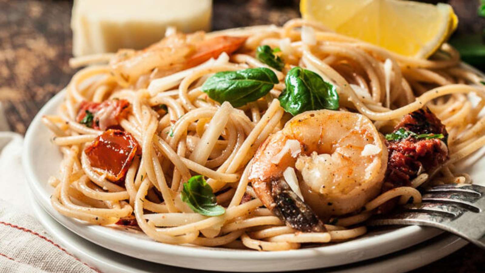 Shrimp Scampi Pasta recipe by Chew Out Loud.