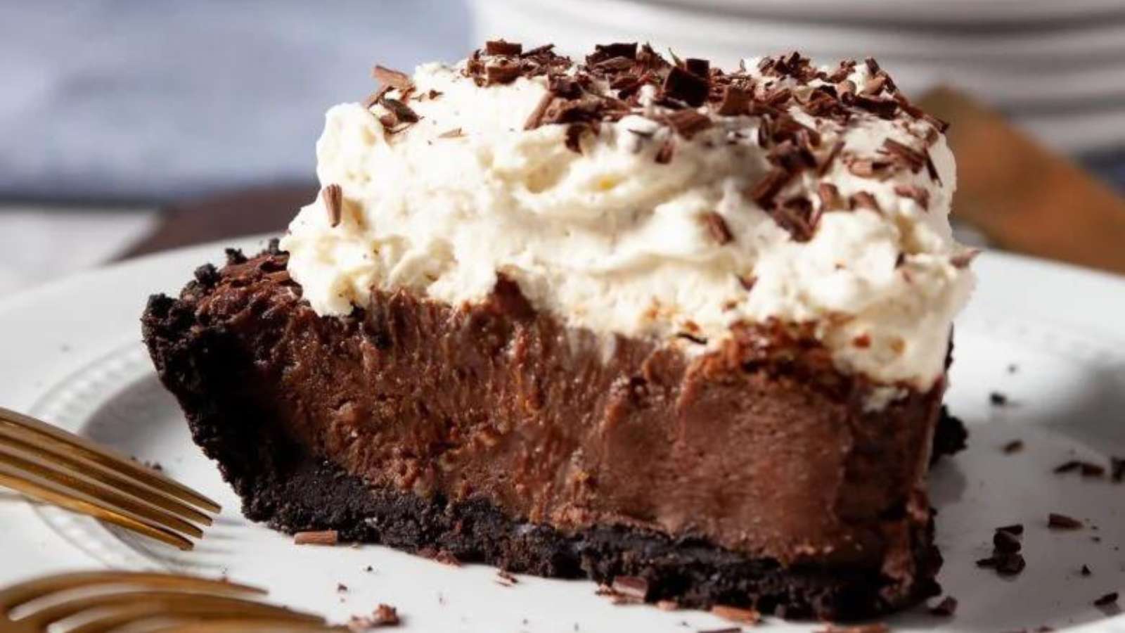 The Best Chocolate Pie recipe by Chew Out Loud.