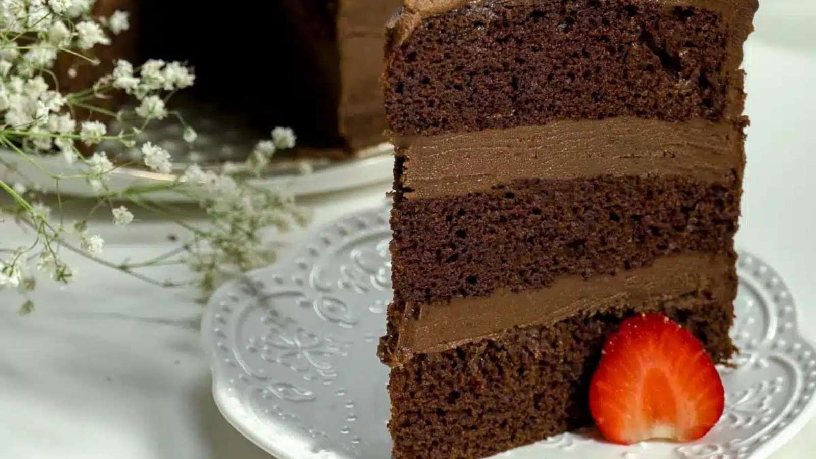 Chocolate Blackout Cake recipe by Chocolates and Chai.