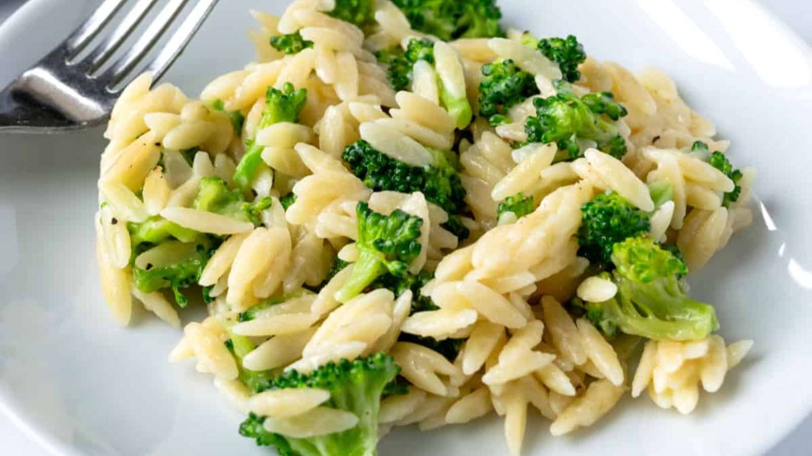 Broccoli Cheddar Orzo recipe by Fresh Apron.