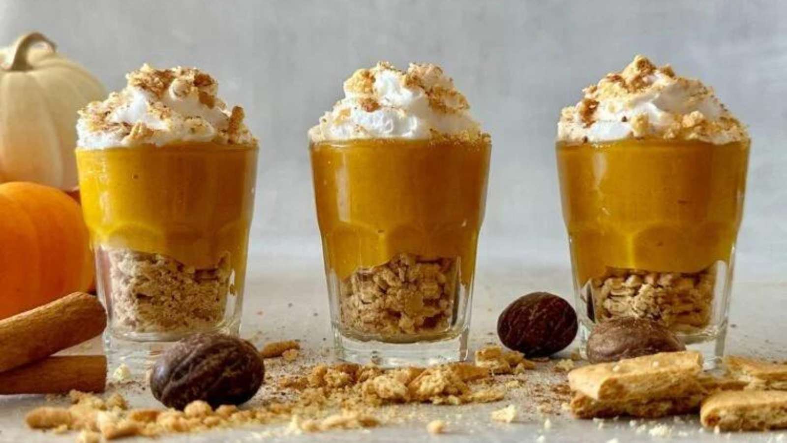 Pumpkin Pie Cups recipe by Healthy Foodie Girl.