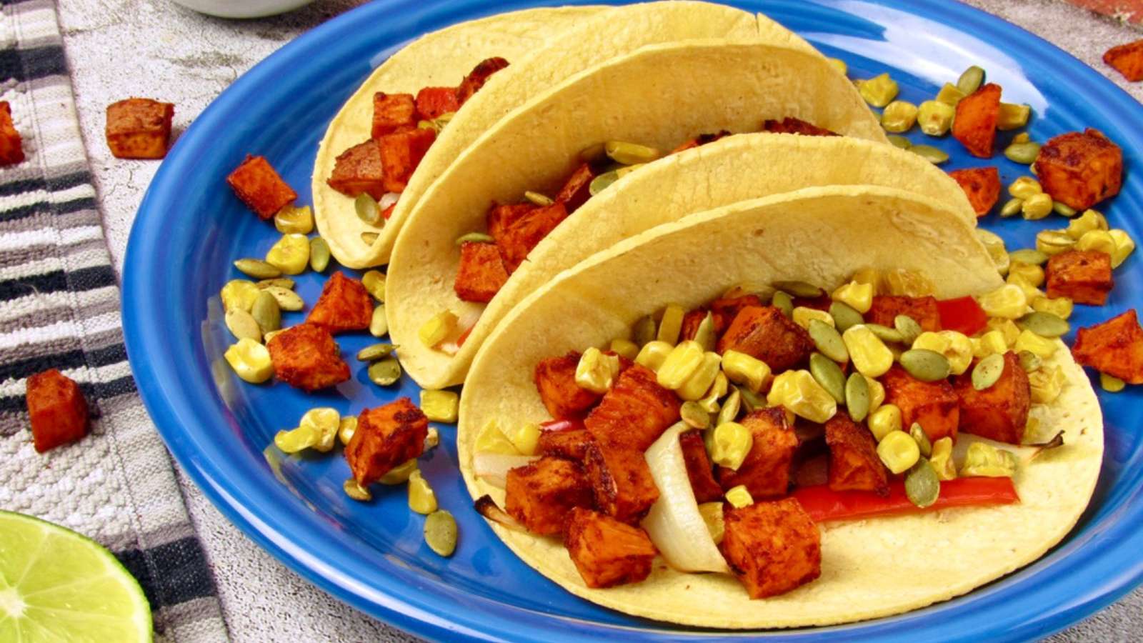 Roasted Sweet Potato Tacos recipe by Joyful Balance Online.