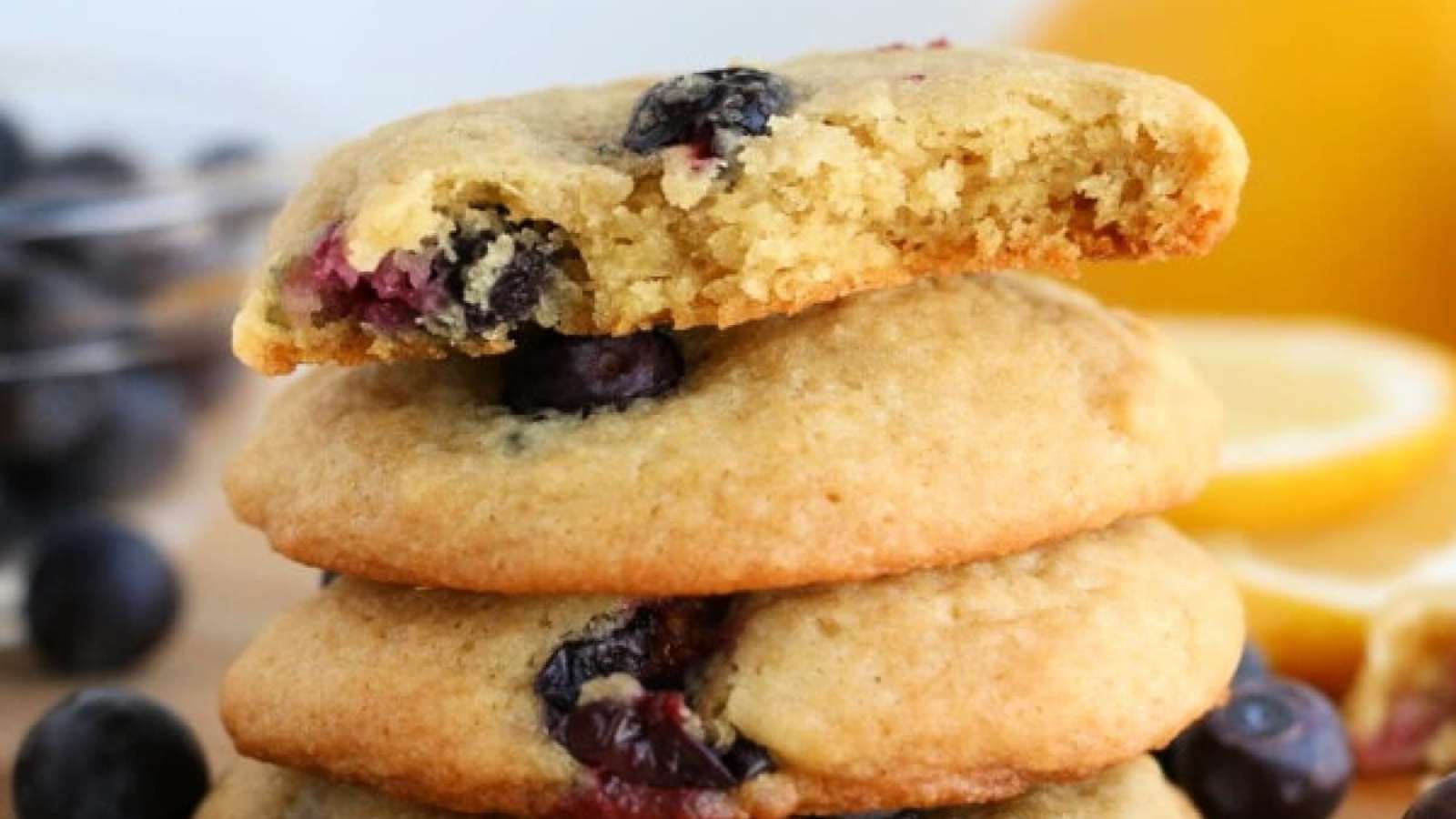 Blueberry Lemon Cookies recipe by Kitchen Divas.