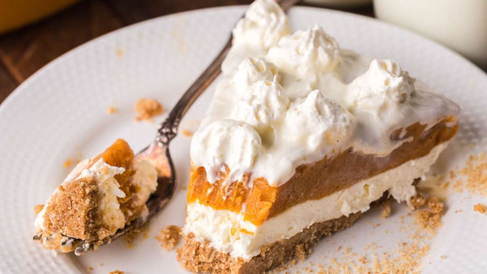 No Bake Pumpkin Cheesecake recipe by Kitchen Divas.