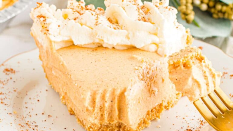 Pumpkin Mousse Pie recipe by Kitchen Divas.