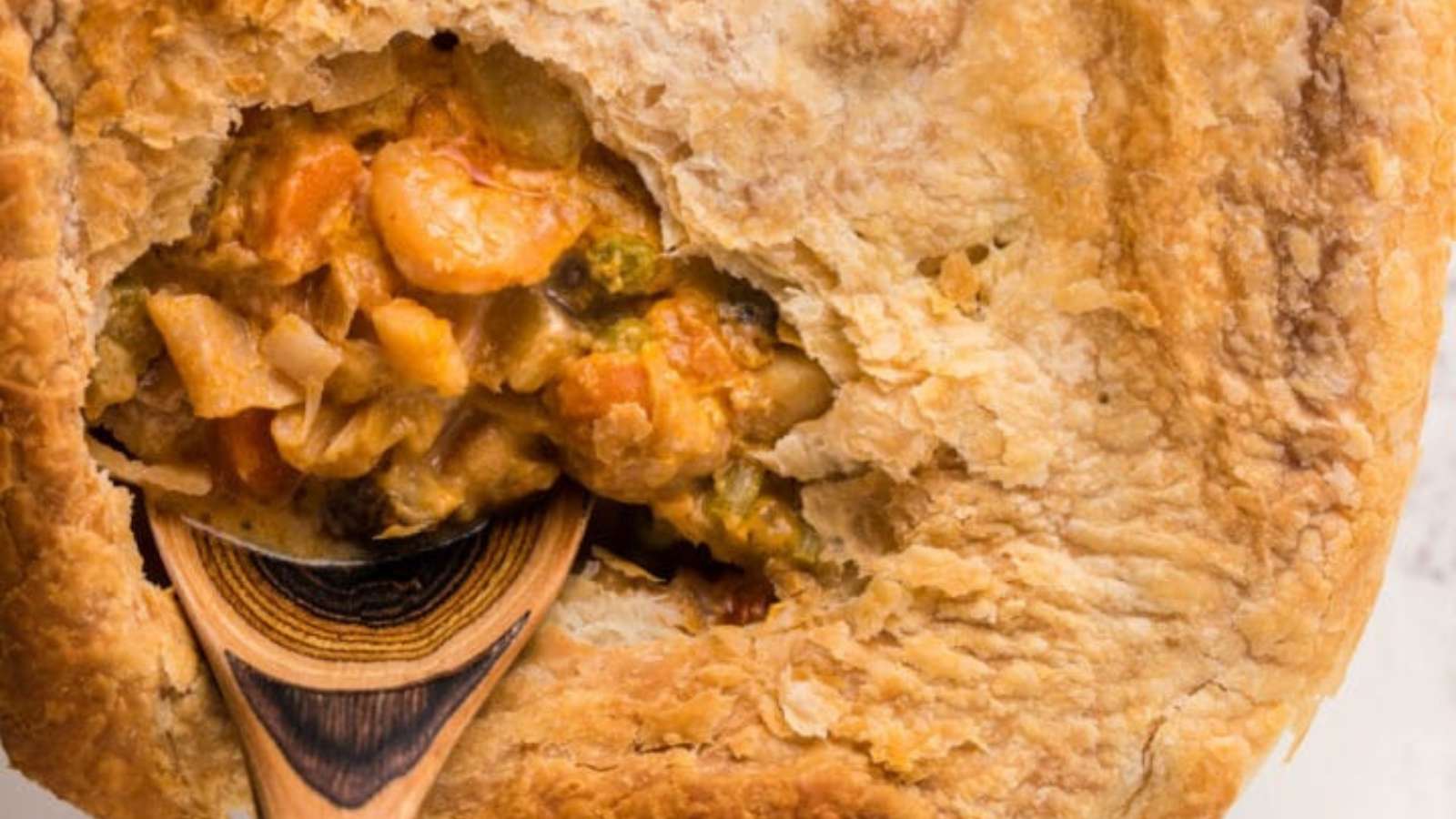 Seafood Pot Pie recipe by Kitchen Divas.