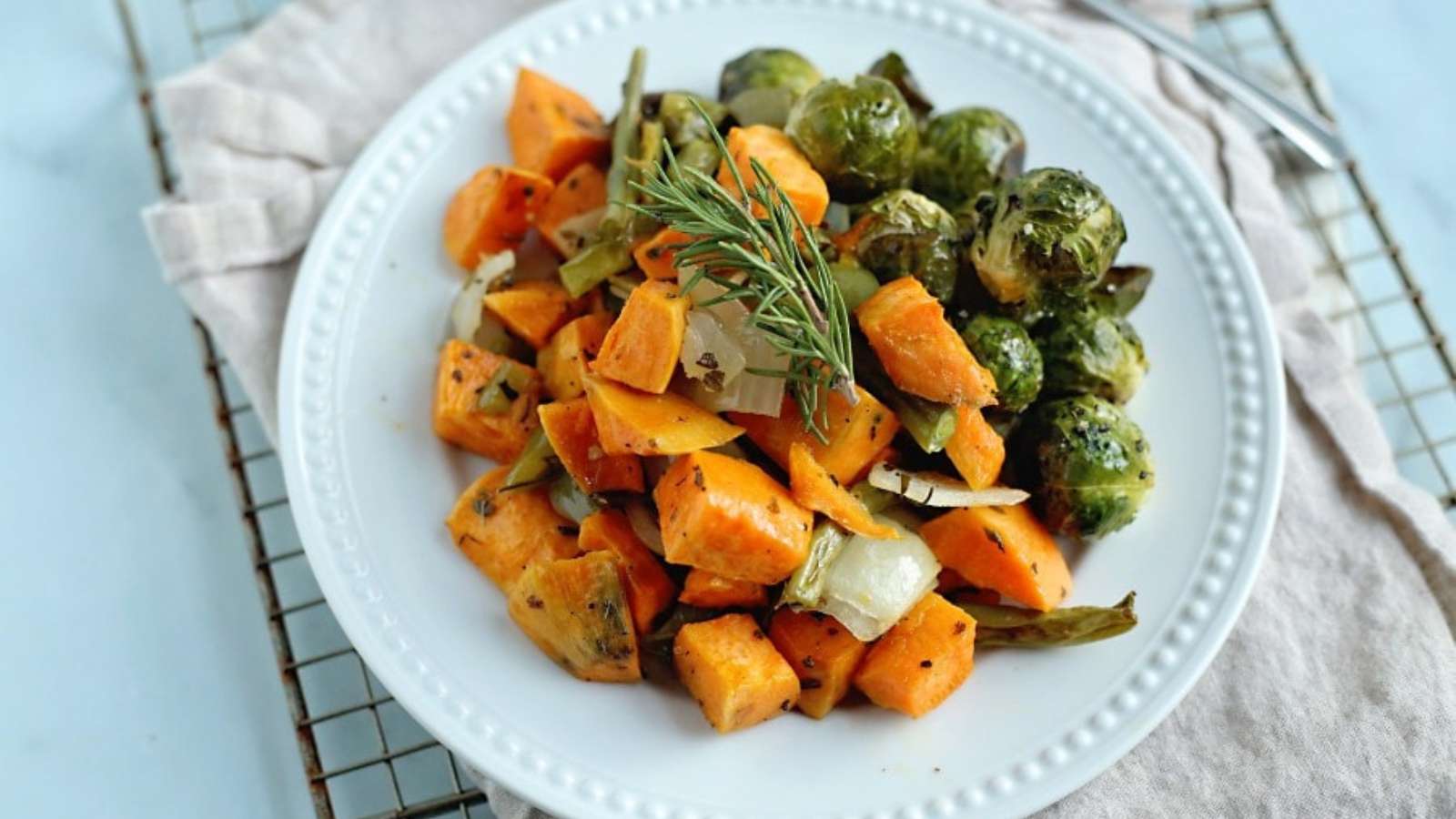 Sweet Potato Sheet Pan recipe by Kitchen Divas.