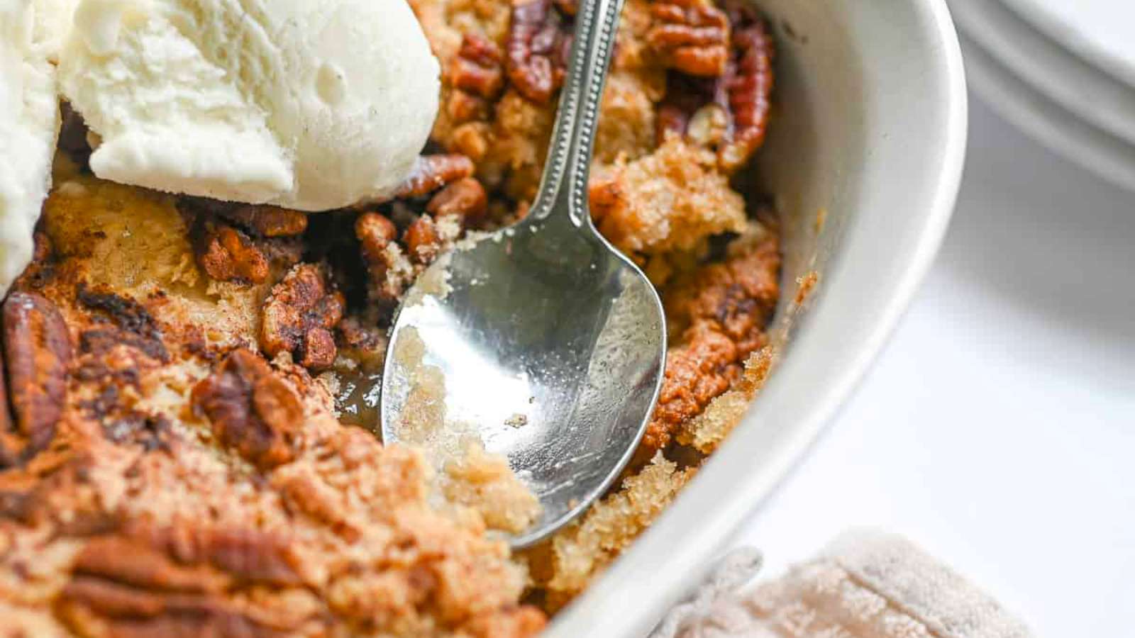 Pecan Cobbler recipe by Lamberts Lately.