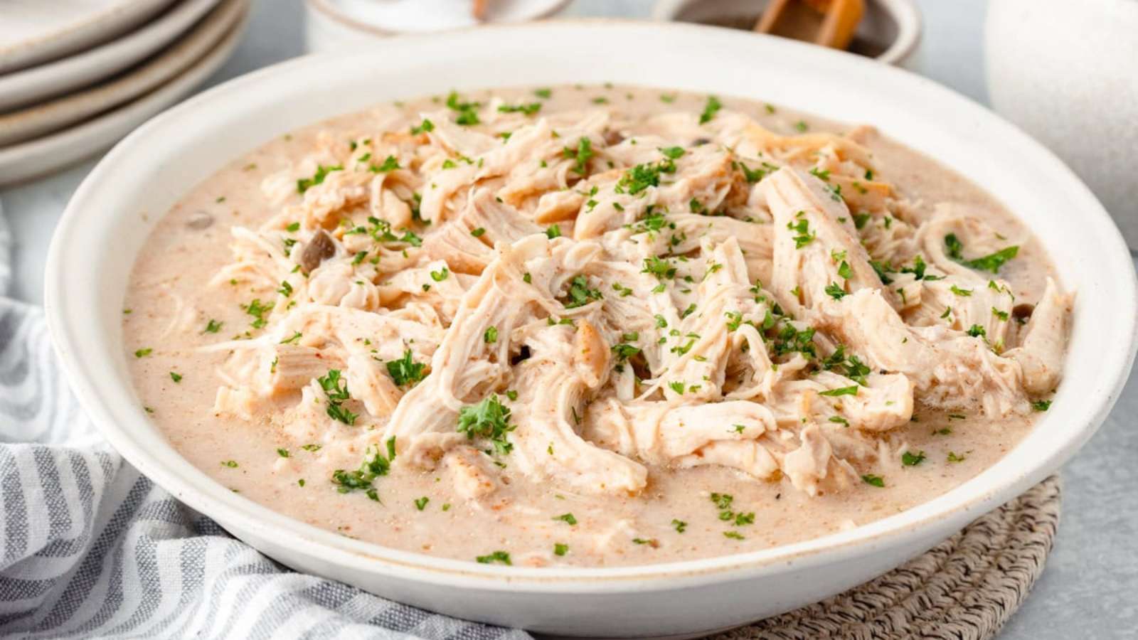 Crockpot Chicken And Gravy recipe by Little Chef Within.