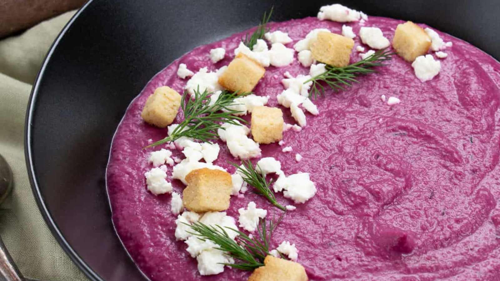 Purple Sweet Potato Soup recipe by Little Nomads Recipes.