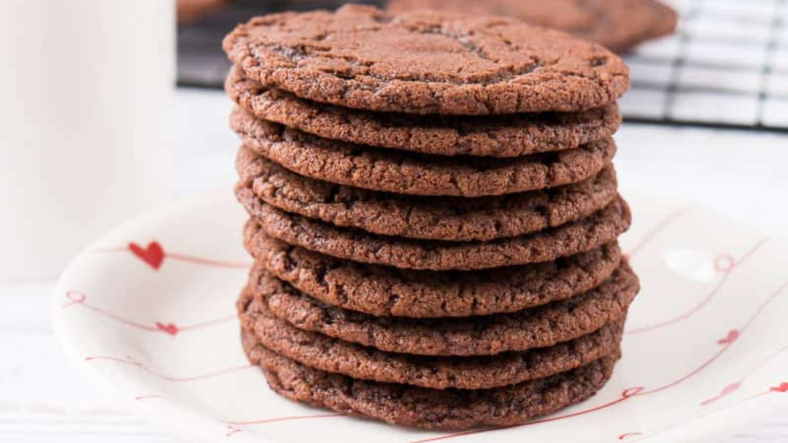 Thin & Crispy Nutella Cookies recipe by Little Sweet Baker.