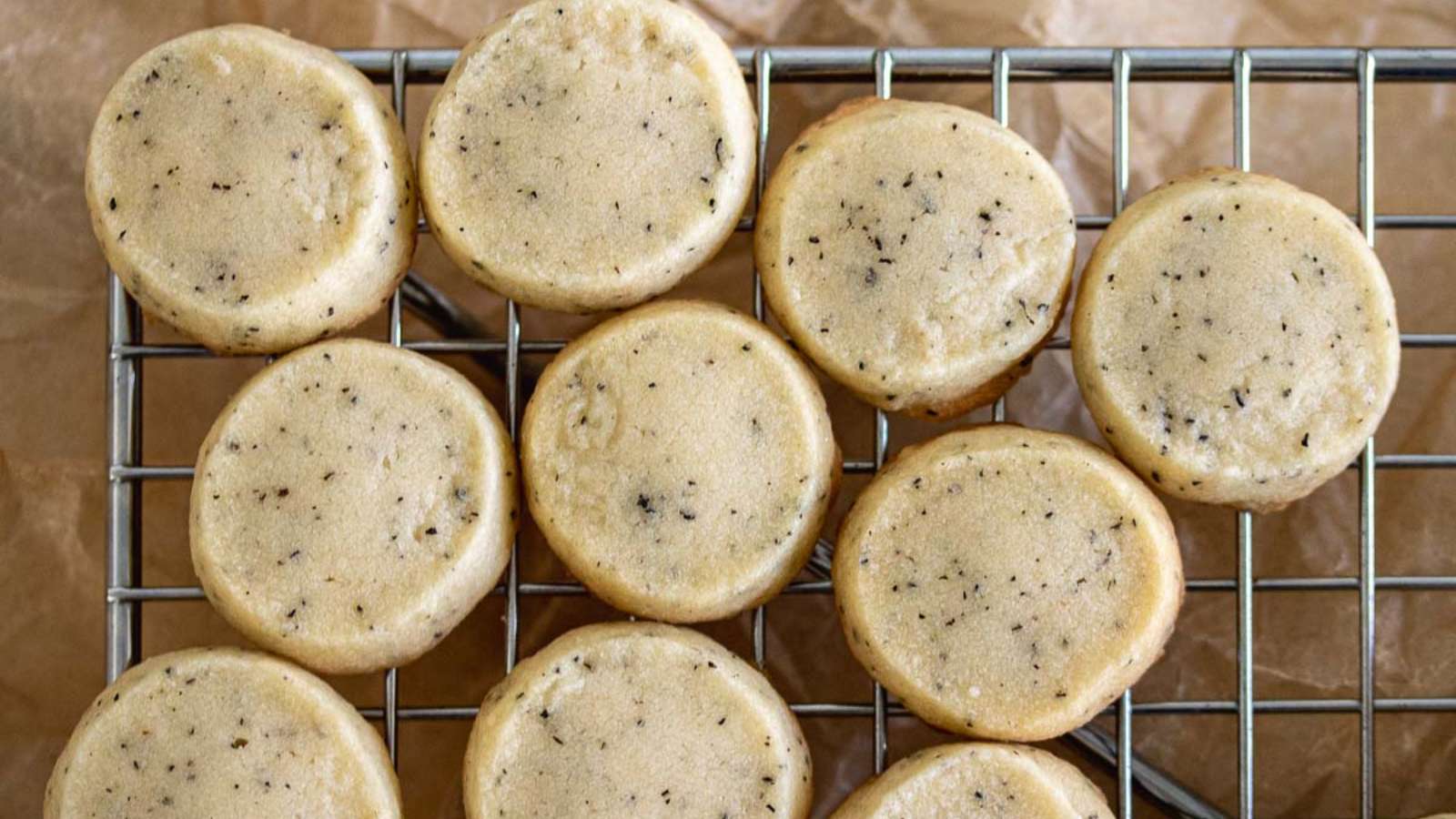 Earl Grey Shortbread Cookies recipe by Milk and Pop.