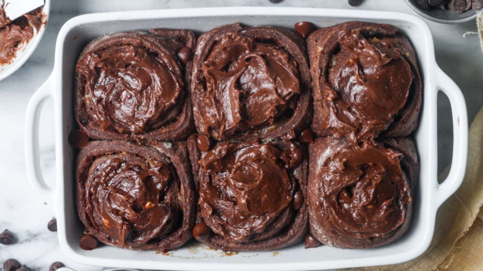 Chocolate Cinnamon Rolls recipe by Organically Addison.