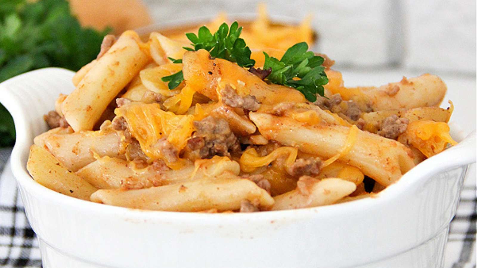 Hamburger Casserole recipe by Pam's Daily Dish.