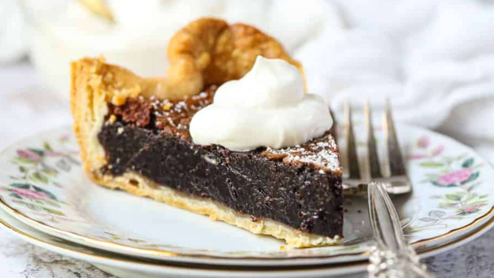 Chocolate Chess Pie recipe by Pink Owl Kitchen.