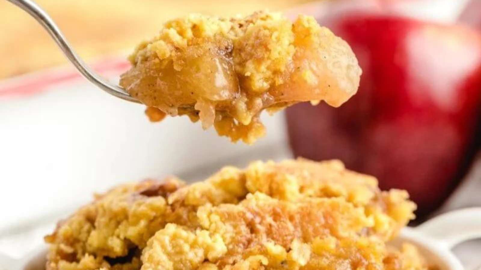 Caramel Apple Dump Cake recipe by Princess Pinky Girl.