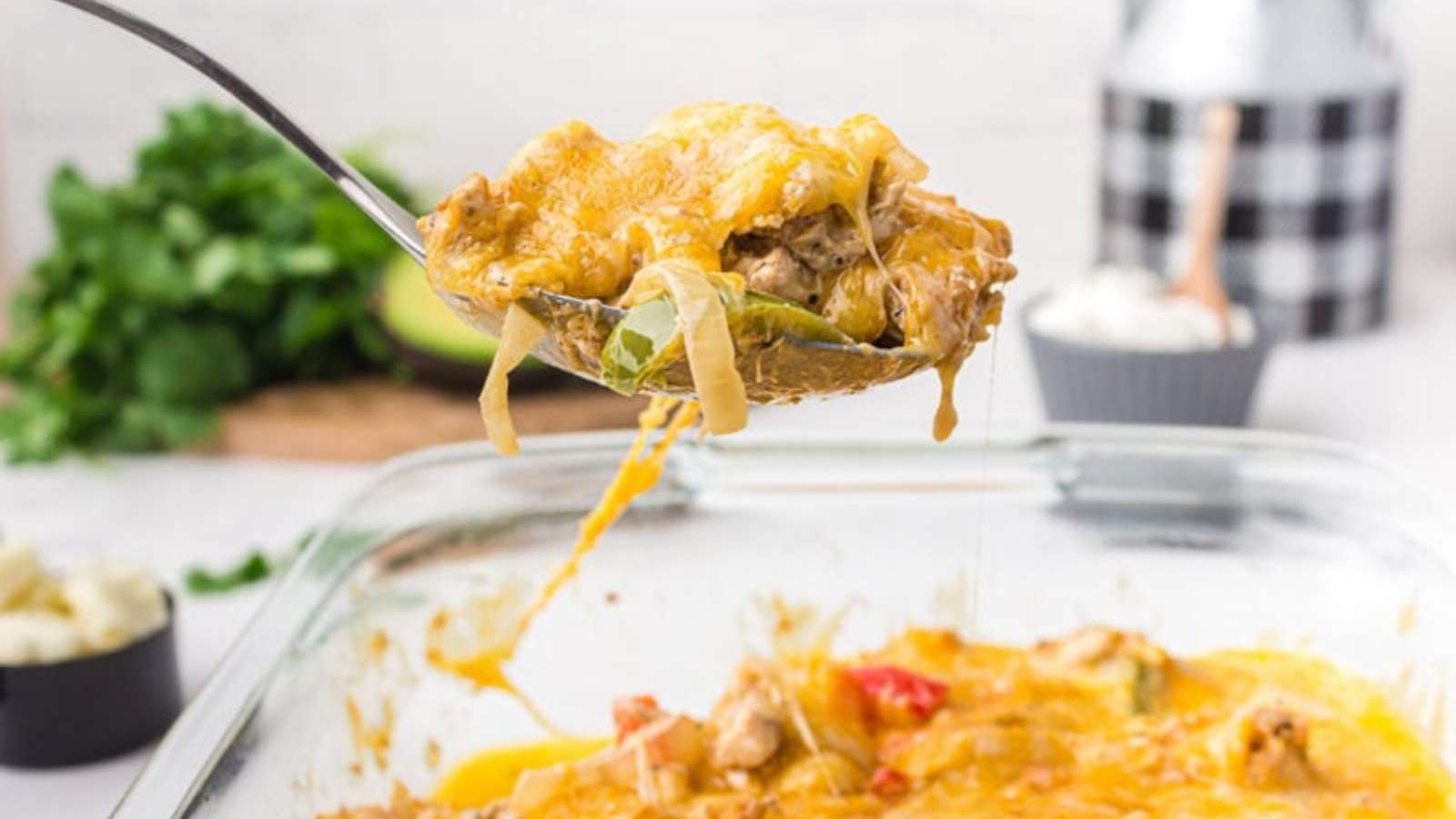 Chicken Fajita Casserole recipe by Princess Pinky Girl.