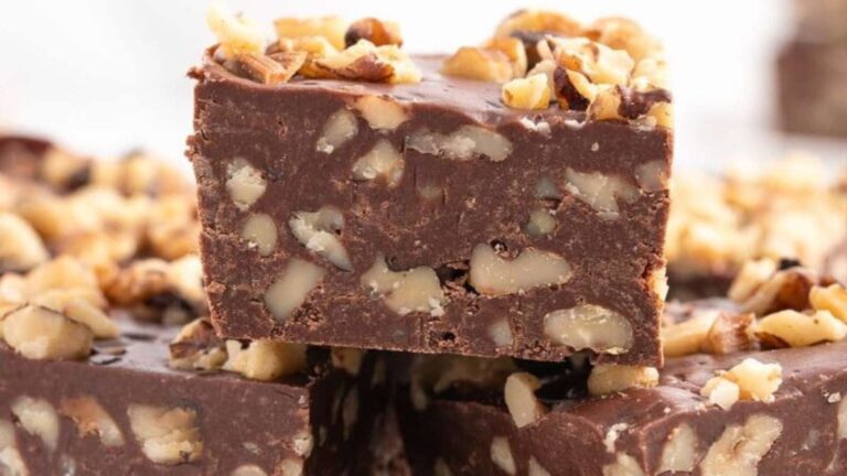 Chocolate Walnut Fudge recipe by Princess Pinky Girl.