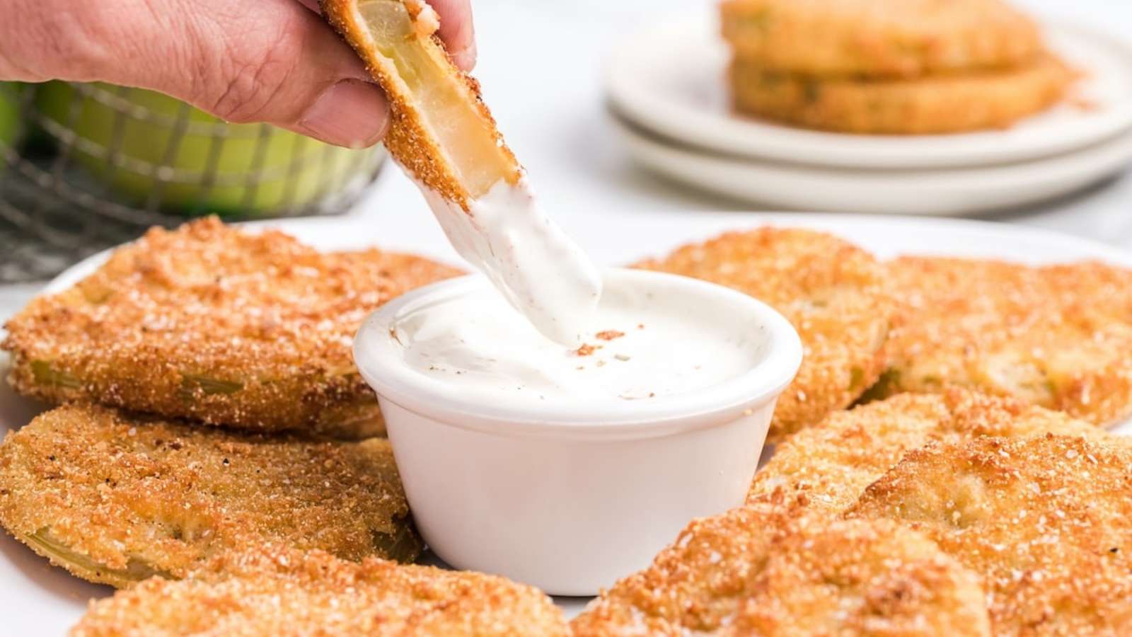 Fried Green Tomatoes recipe by Princess Pinky Girl.