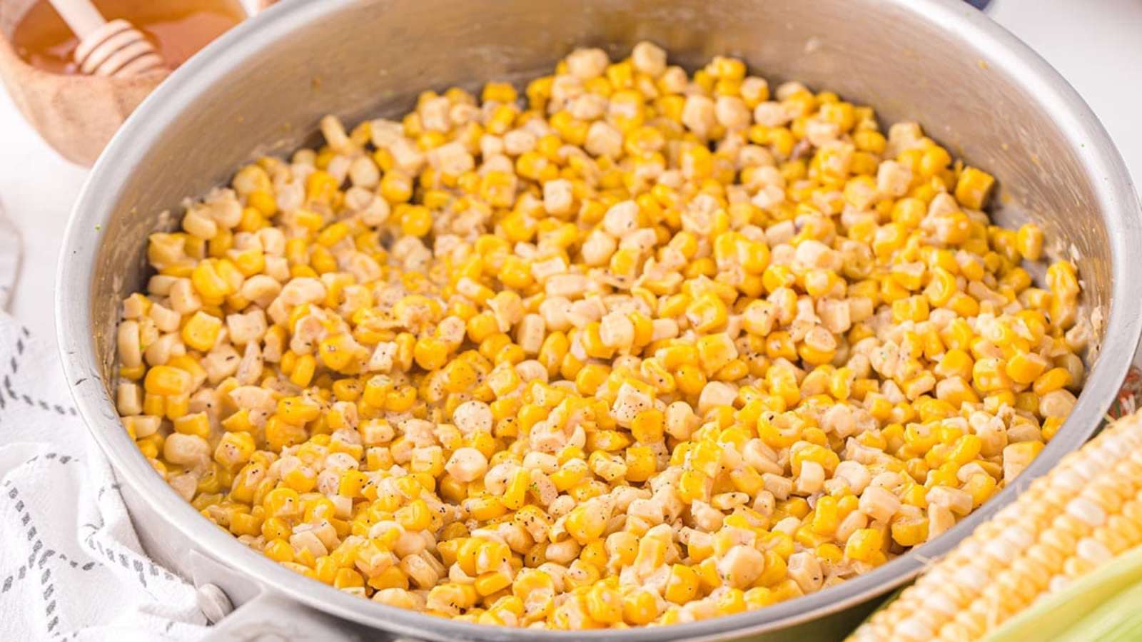 Honey Butter Skillet Corn recipe by Princess Pinky Girl.