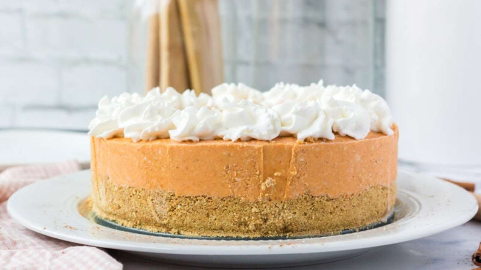 No-Bake Pumpkin Cheesecake recipe by Princess Pinky Girl.