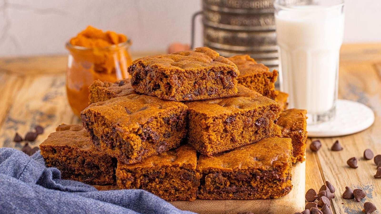 Pumpkin Blondies recipe by Princess Pinky Girl.