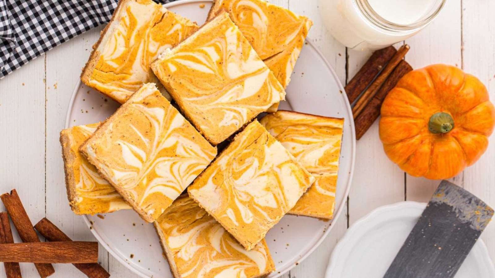 Pumpkin Cheesecake Bars recipe by Princess Pinky Girl.