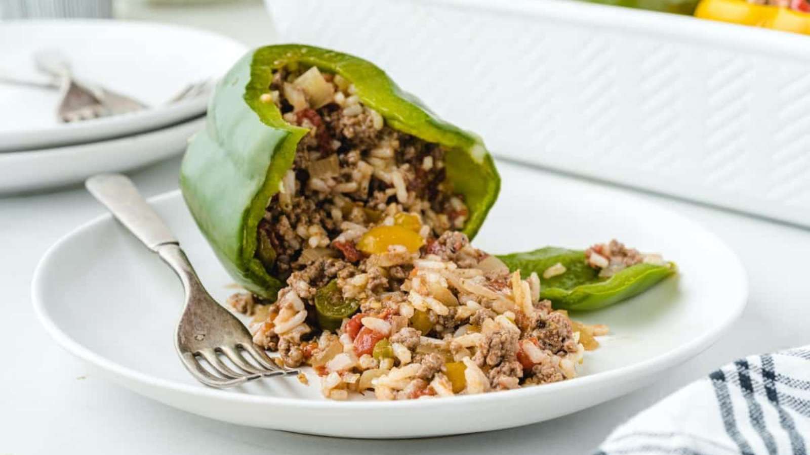 Stuffed Peppers with Rice recipe by Princess Pinky Girl.