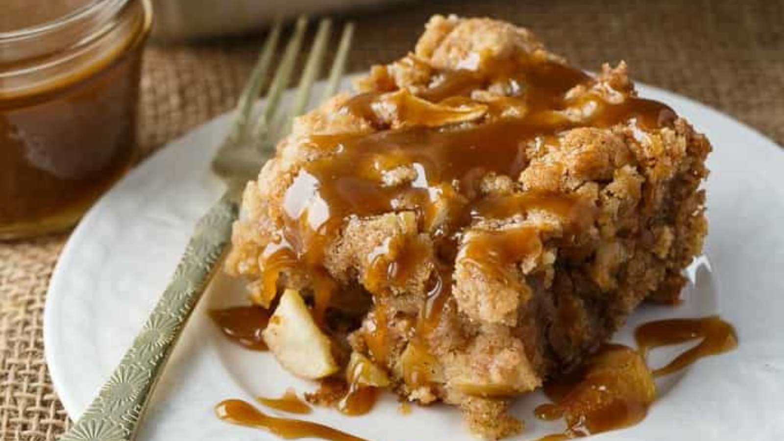 Apple Cake With Butterscotch Sauce recipe by Simply Stacie.