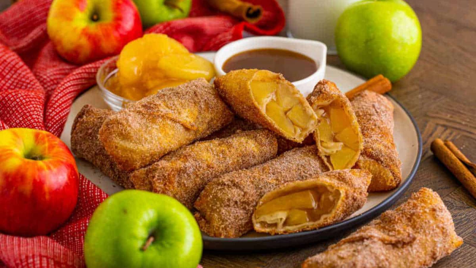 Apple Pie Egg Rolls recipe by Simply Stacie.