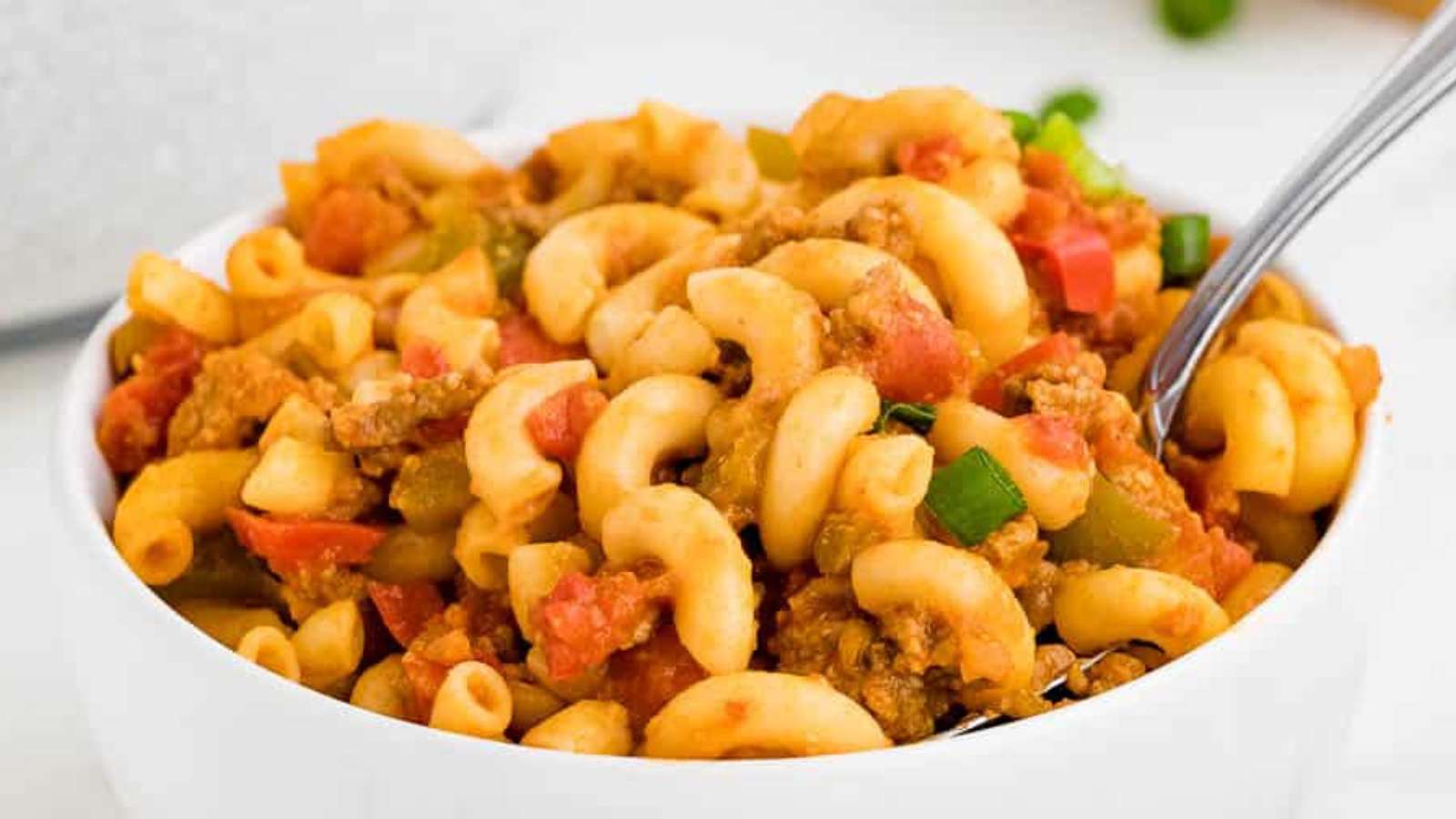 Beef Taco Pasta recipe by Simply Stacie.